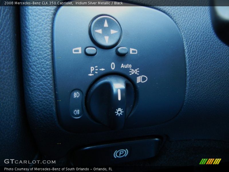 Iridium Silver Metallic / Black 2008 Mercedes-Benz CLK 350 Cabriolet