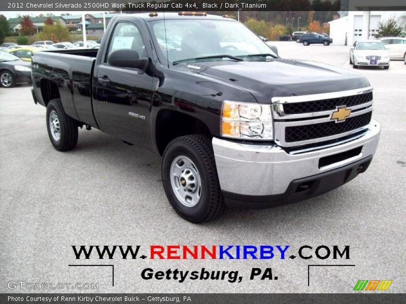 Black / Dark Titanium 2012 Chevrolet Silverado 2500HD Work Truck Regular Cab 4x4