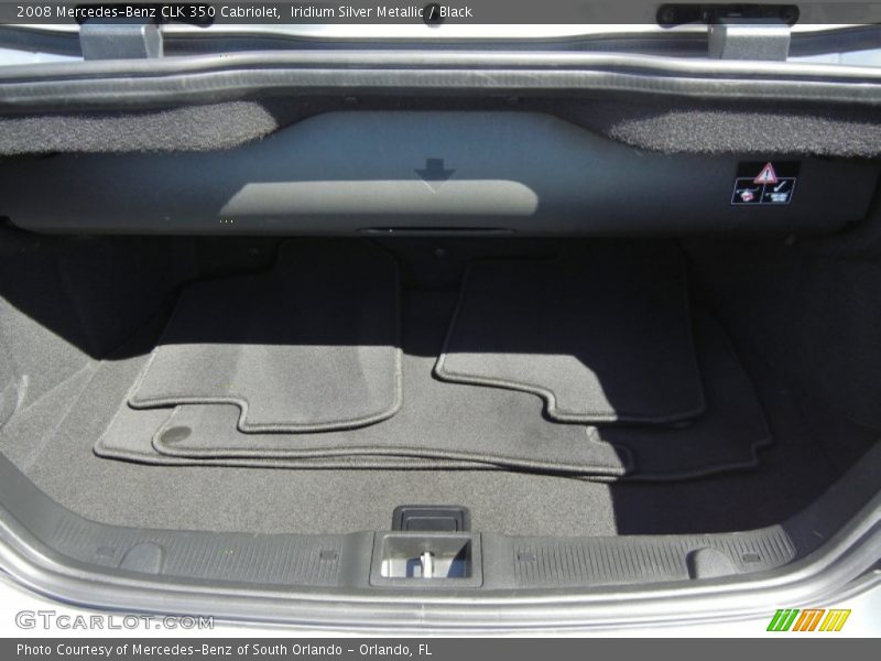 Iridium Silver Metallic / Black 2008 Mercedes-Benz CLK 350 Cabriolet