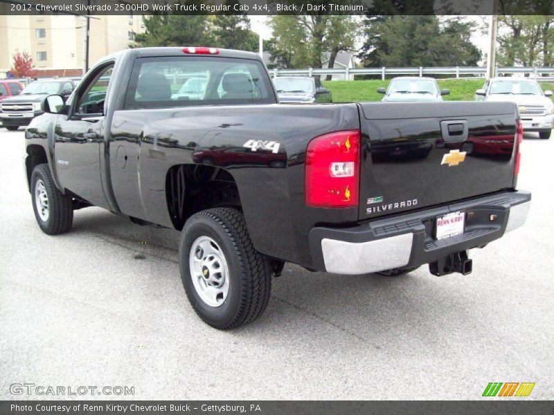 Black / Dark Titanium 2012 Chevrolet Silverado 2500HD Work Truck Regular Cab 4x4