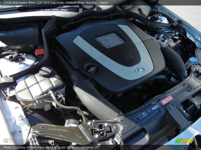 Iridium Silver Metallic / Black 2008 Mercedes-Benz CLK 350 Cabriolet
