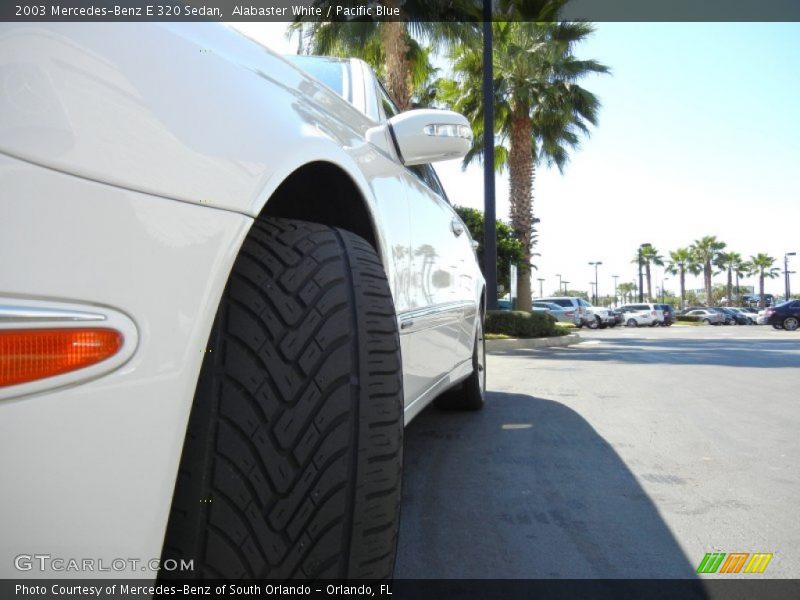 Alabaster White / Pacific Blue 2003 Mercedes-Benz E 320 Sedan