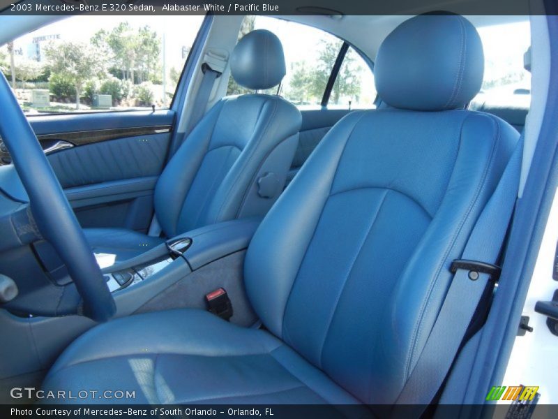 Alabaster White / Pacific Blue 2003 Mercedes-Benz E 320 Sedan