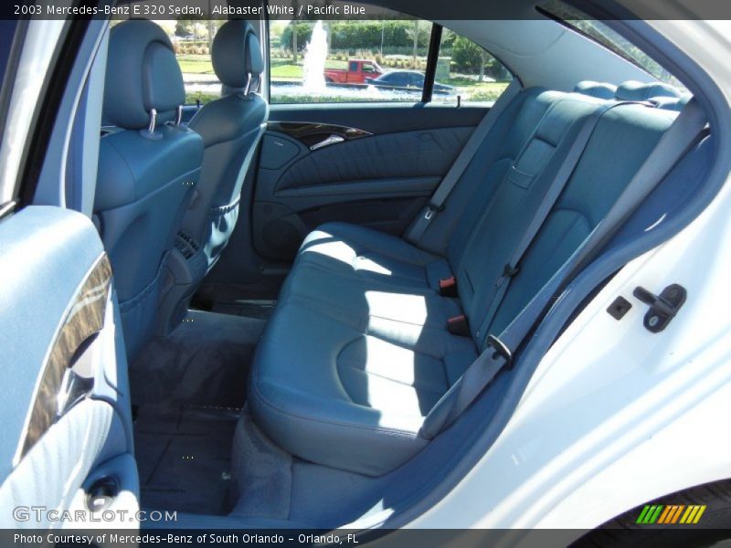 Alabaster White / Pacific Blue 2003 Mercedes-Benz E 320 Sedan