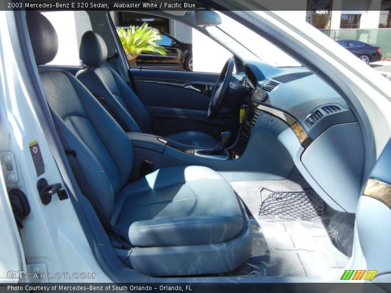 Alabaster White / Pacific Blue 2003 Mercedes-Benz E 320 Sedan