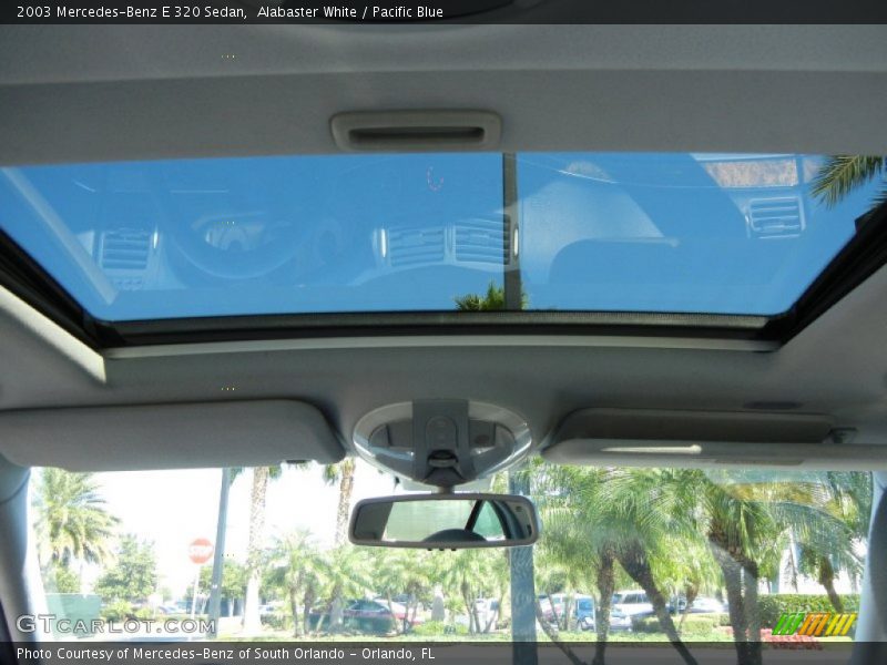 Alabaster White / Pacific Blue 2003 Mercedes-Benz E 320 Sedan