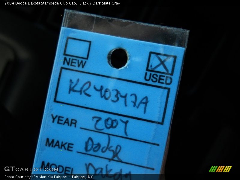 Black / Dark Slate Gray 2004 Dodge Dakota Stampede Club Cab