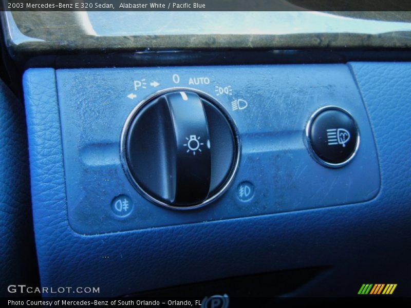 Alabaster White / Pacific Blue 2003 Mercedes-Benz E 320 Sedan