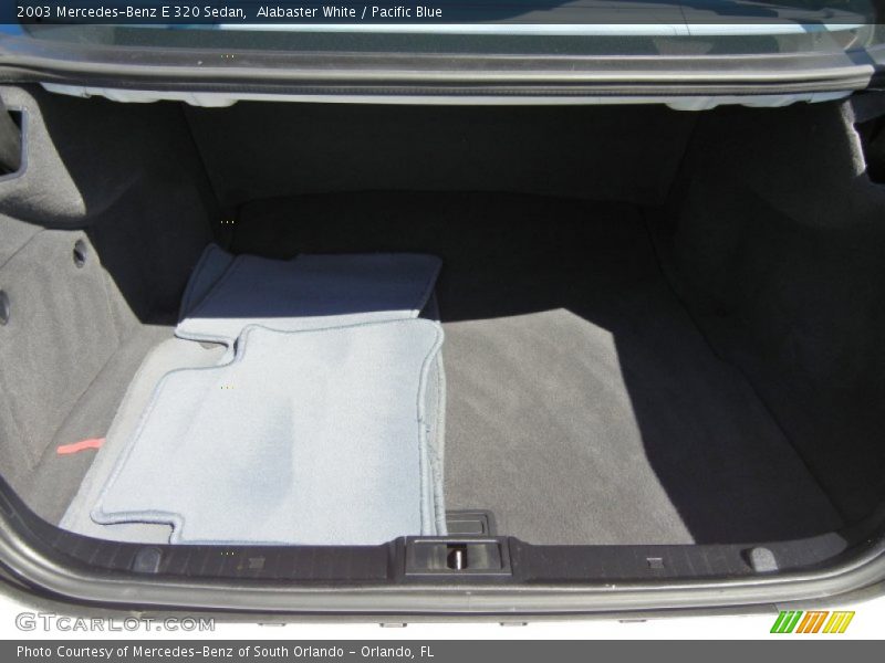 Alabaster White / Pacific Blue 2003 Mercedes-Benz E 320 Sedan