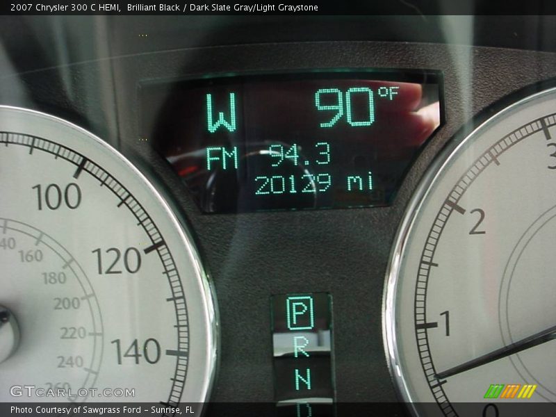 Brilliant Black / Dark Slate Gray/Light Graystone 2007 Chrysler 300 C HEMI