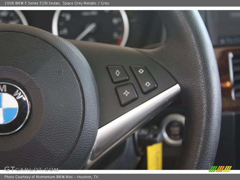 Space Grey Metallic / Grey 2008 BMW 5 Series 528i Sedan