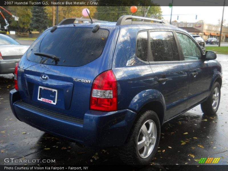 Nautical Blue Metallic / Gray 2007 Hyundai Tucson GLS