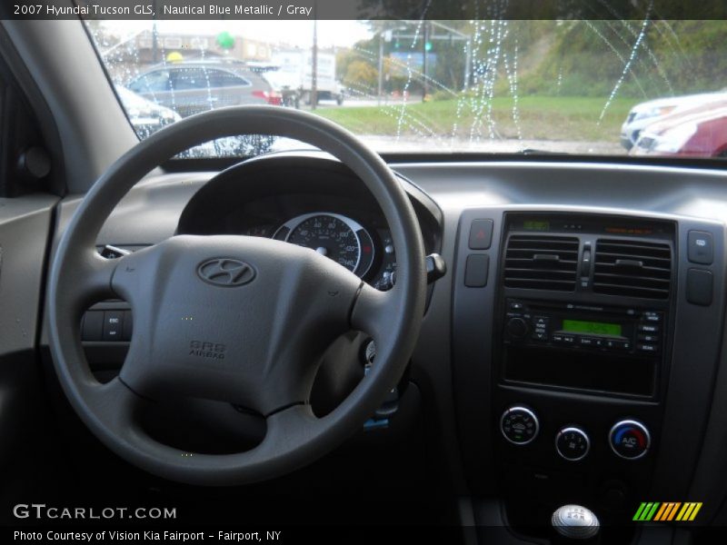 Nautical Blue Metallic / Gray 2007 Hyundai Tucson GLS