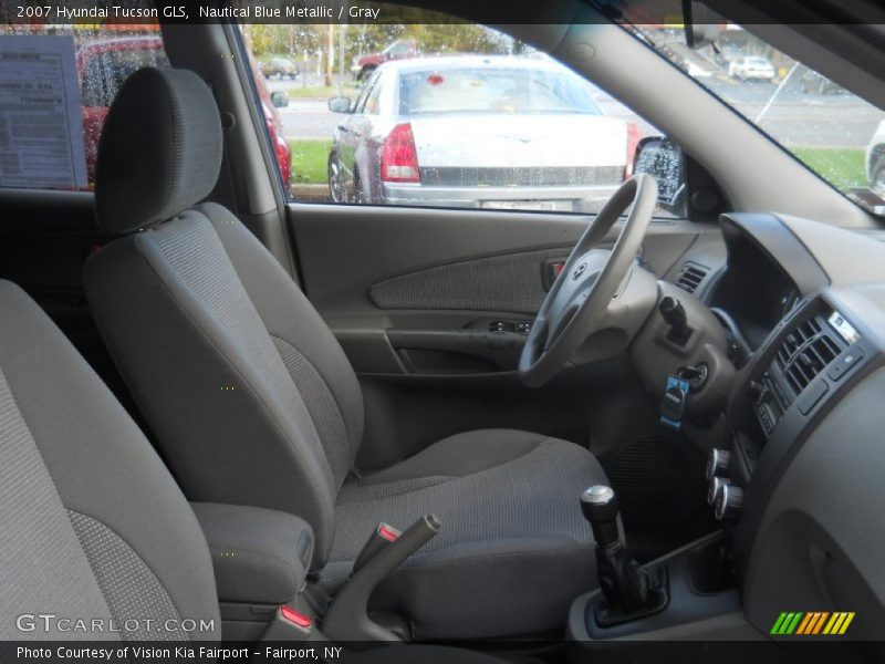 Nautical Blue Metallic / Gray 2007 Hyundai Tucson GLS