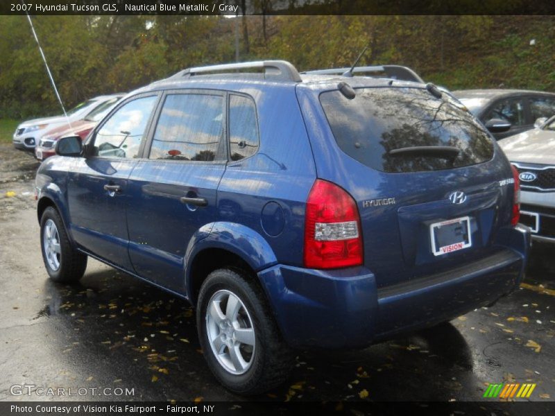 Nautical Blue Metallic / Gray 2007 Hyundai Tucson GLS