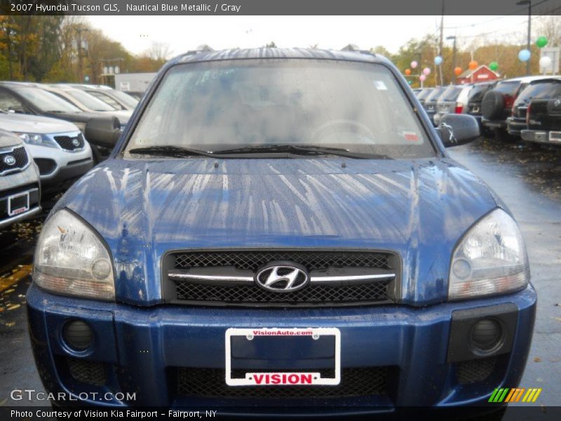 Nautical Blue Metallic / Gray 2007 Hyundai Tucson GLS