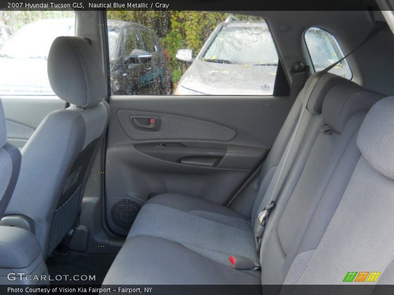 Nautical Blue Metallic / Gray 2007 Hyundai Tucson GLS