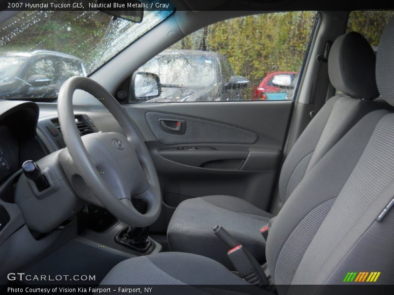 Nautical Blue Metallic / Gray 2007 Hyundai Tucson GLS