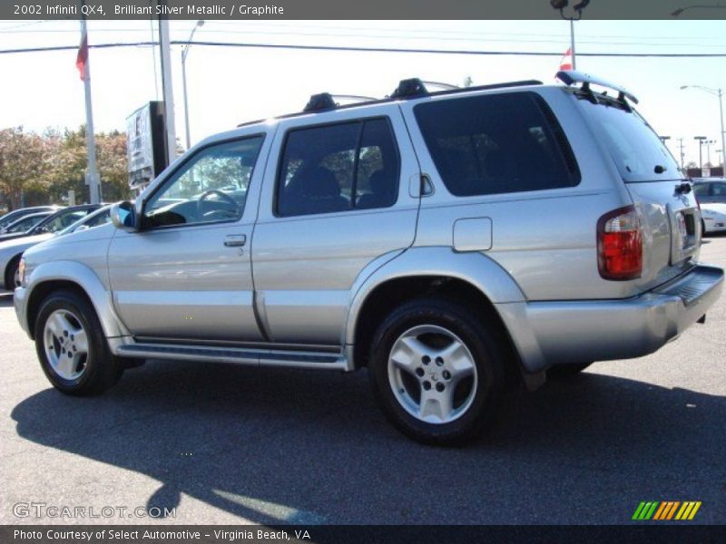 Brilliant Silver Metallic / Graphite 2002 Infiniti QX4