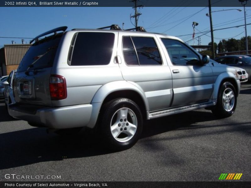 Brilliant Silver Metallic / Graphite 2002 Infiniti QX4