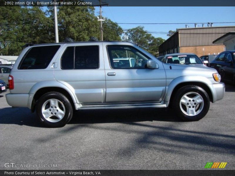 Brilliant Silver Metallic / Graphite 2002 Infiniti QX4