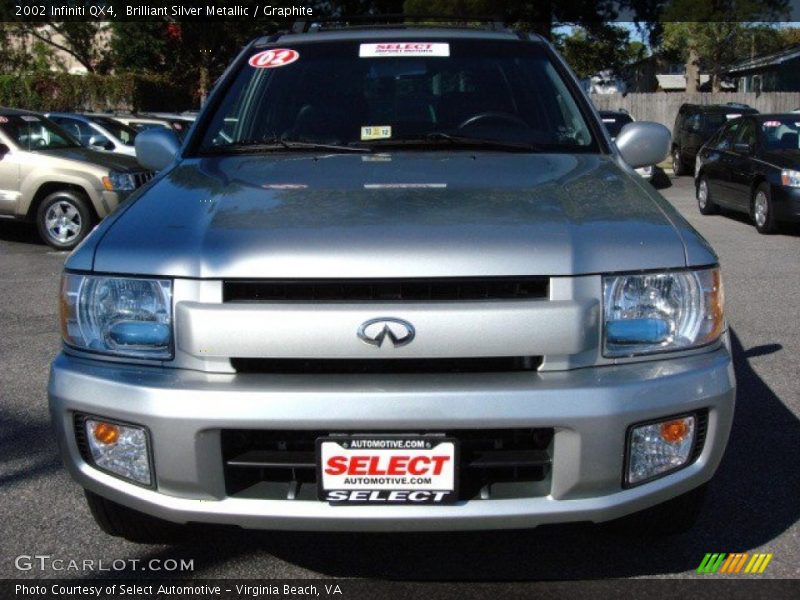 Brilliant Silver Metallic / Graphite 2002 Infiniti QX4