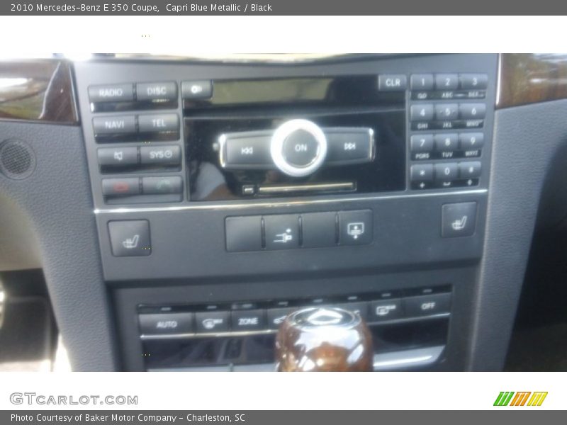 Capri Blue Metallic / Black 2010 Mercedes-Benz E 350 Coupe