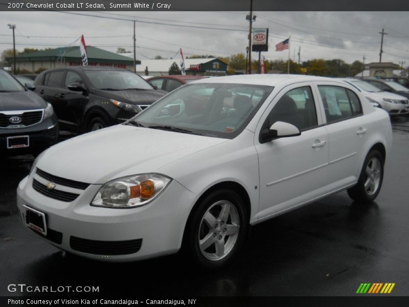 Summit White / Gray 2007 Chevrolet Cobalt LT Sedan
