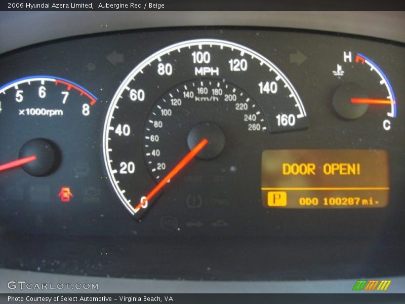 Aubergine Red / Beige 2006 Hyundai Azera Limited