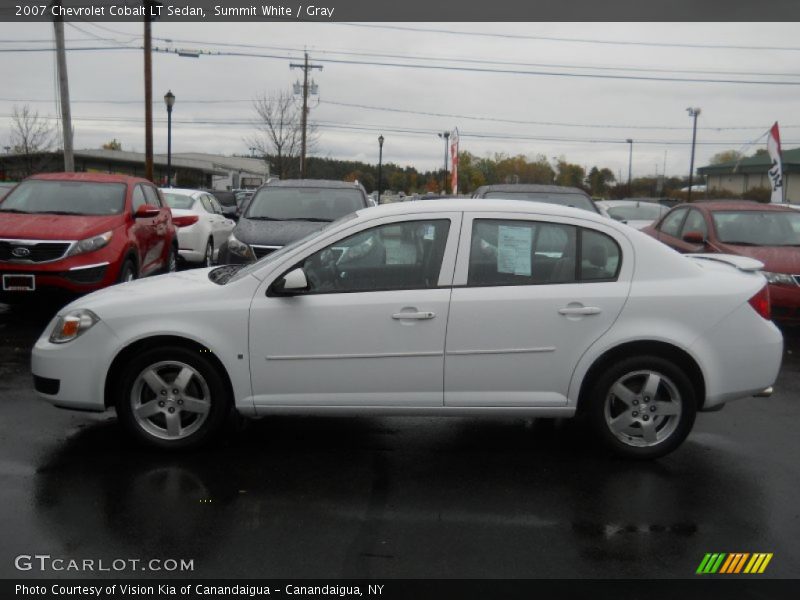 Summit White / Gray 2007 Chevrolet Cobalt LT Sedan