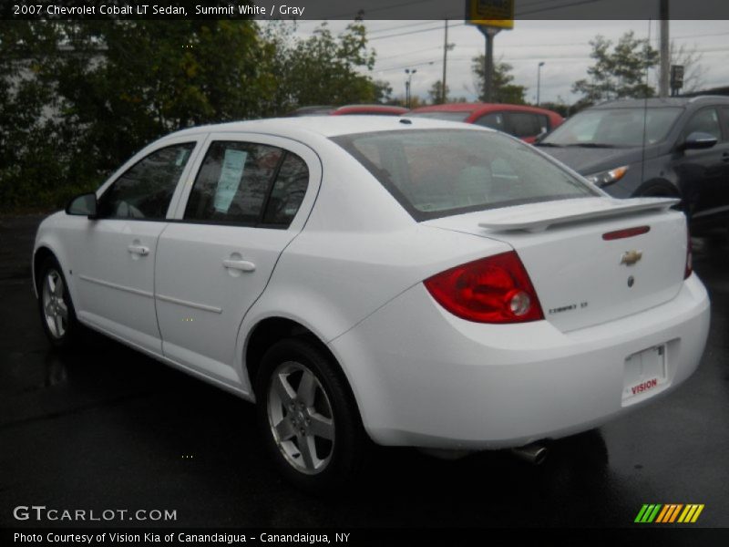 Summit White / Gray 2007 Chevrolet Cobalt LT Sedan