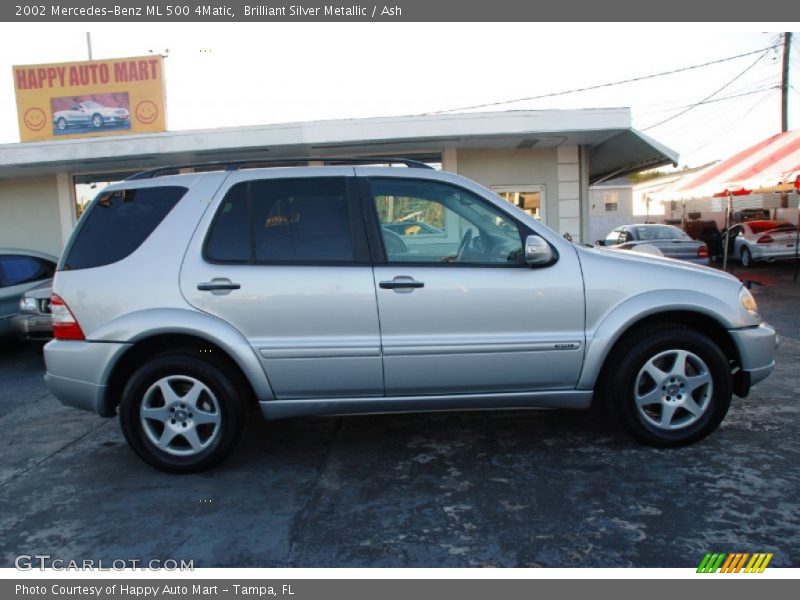 Brilliant Silver Metallic / Ash 2002 Mercedes-Benz ML 500 4Matic