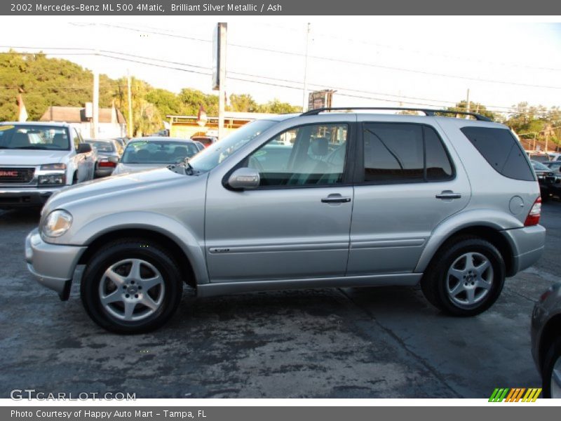 Brilliant Silver Metallic / Ash 2002 Mercedes-Benz ML 500 4Matic