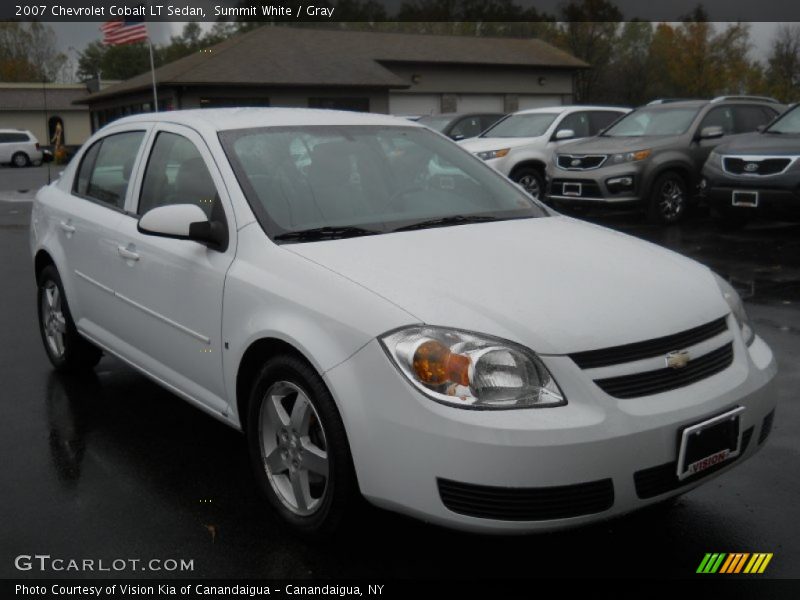 Summit White / Gray 2007 Chevrolet Cobalt LT Sedan