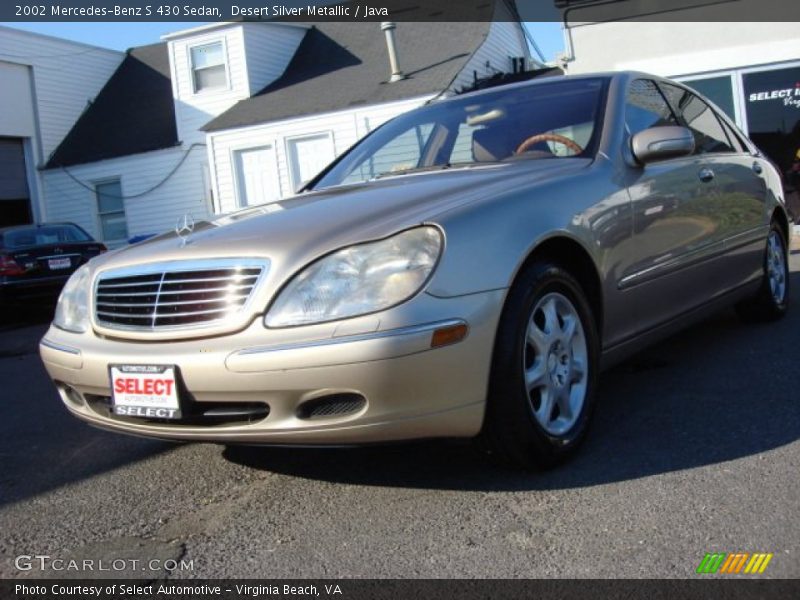 Desert Silver Metallic / Java 2002 Mercedes-Benz S 430 Sedan