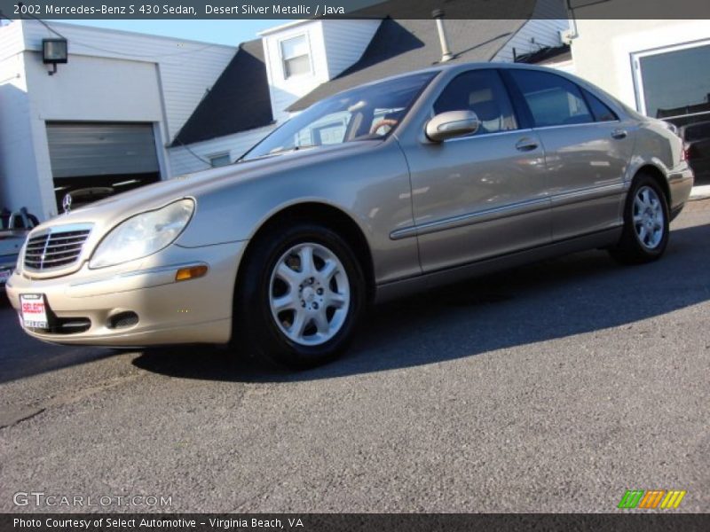 Desert Silver Metallic / Java 2002 Mercedes-Benz S 430 Sedan