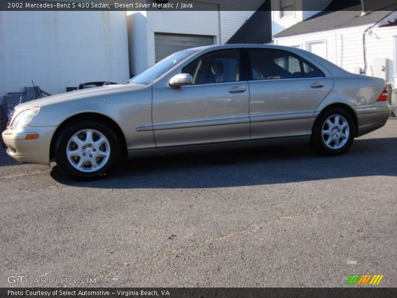 Desert Silver Metallic / Java 2002 Mercedes-Benz S 430 Sedan