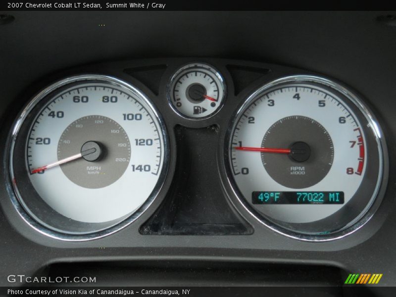 Summit White / Gray 2007 Chevrolet Cobalt LT Sedan