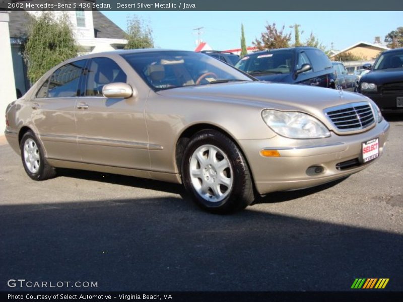 Desert Silver Metallic / Java 2002 Mercedes-Benz S 430 Sedan