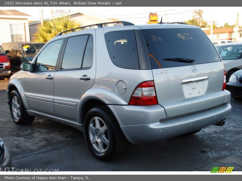 Brilliant Silver Metallic / Ash 2002 Mercedes-Benz ML 500 4Matic