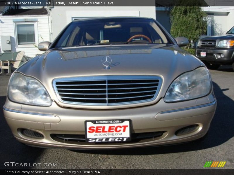 Desert Silver Metallic / Java 2002 Mercedes-Benz S 430 Sedan