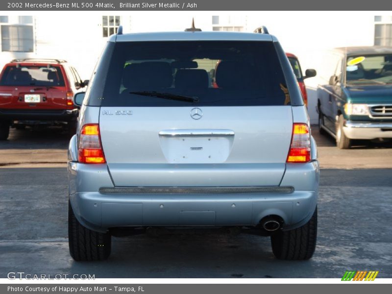 Brilliant Silver Metallic / Ash 2002 Mercedes-Benz ML 500 4Matic