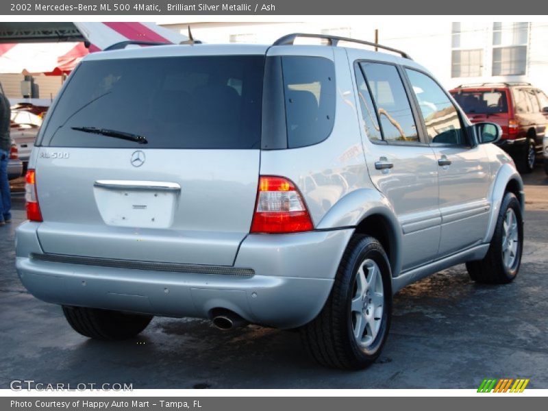 Brilliant Silver Metallic / Ash 2002 Mercedes-Benz ML 500 4Matic