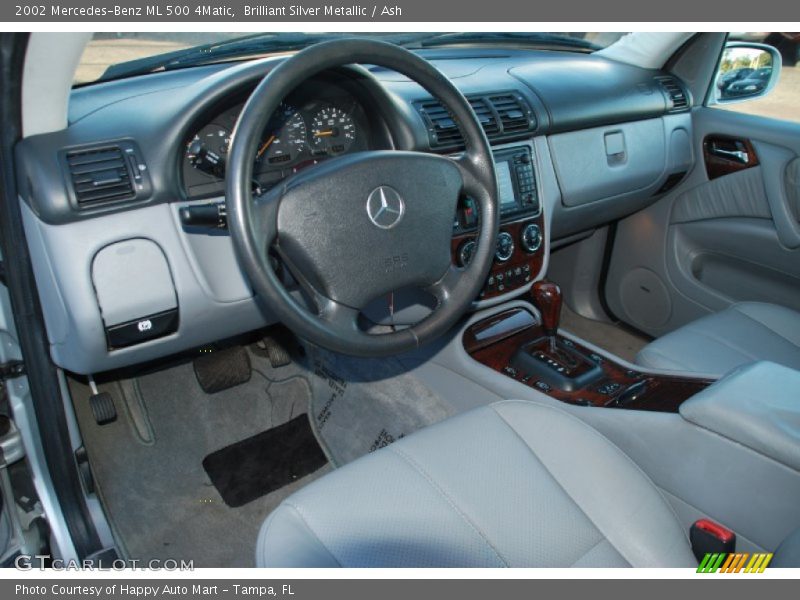 Brilliant Silver Metallic / Ash 2002 Mercedes-Benz ML 500 4Matic