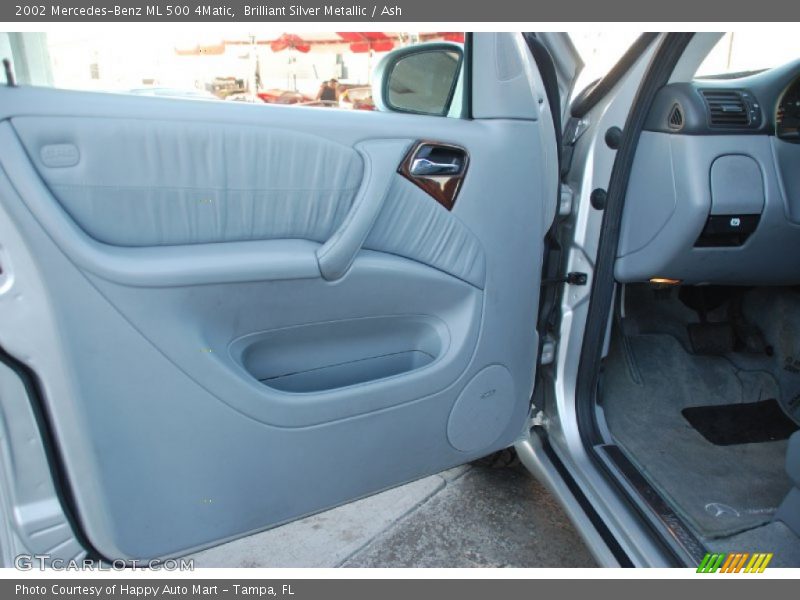 Brilliant Silver Metallic / Ash 2002 Mercedes-Benz ML 500 4Matic