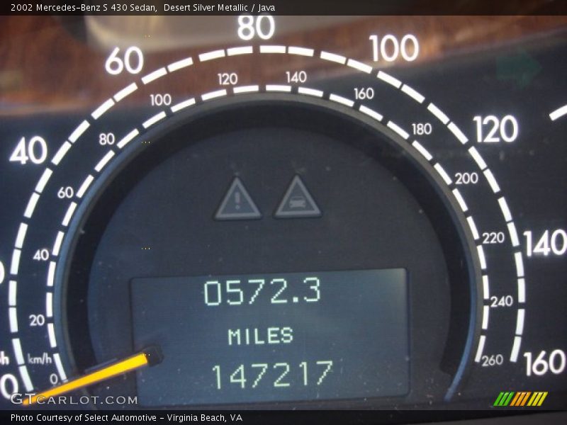 Desert Silver Metallic / Java 2002 Mercedes-Benz S 430 Sedan