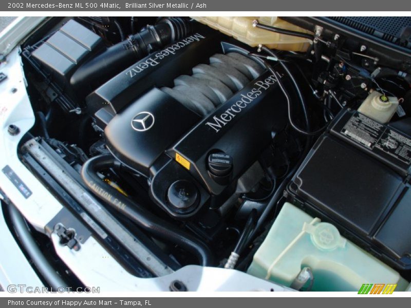 Brilliant Silver Metallic / Ash 2002 Mercedes-Benz ML 500 4Matic