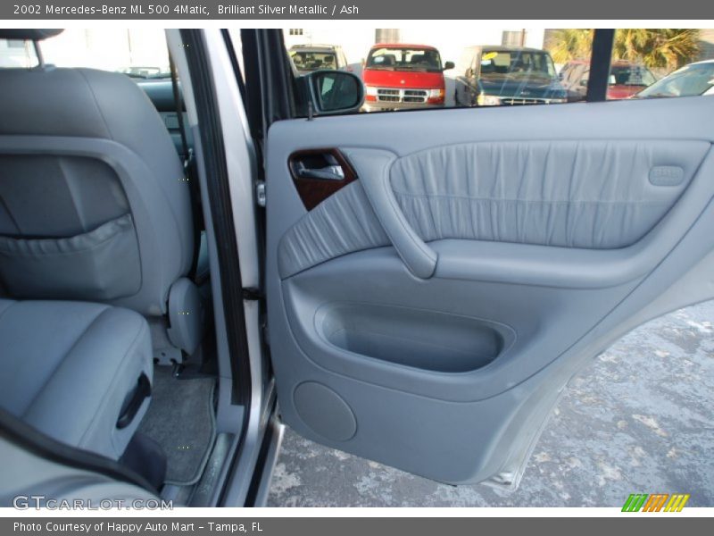 Brilliant Silver Metallic / Ash 2002 Mercedes-Benz ML 500 4Matic