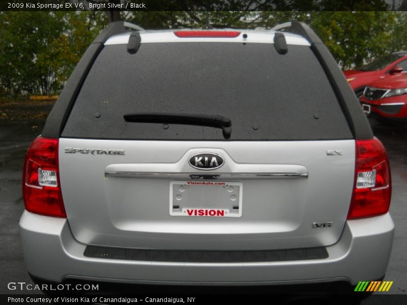 Bright Silver / Black 2009 Kia Sportage EX V6