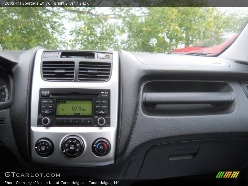 Bright Silver / Black 2009 Kia Sportage EX V6